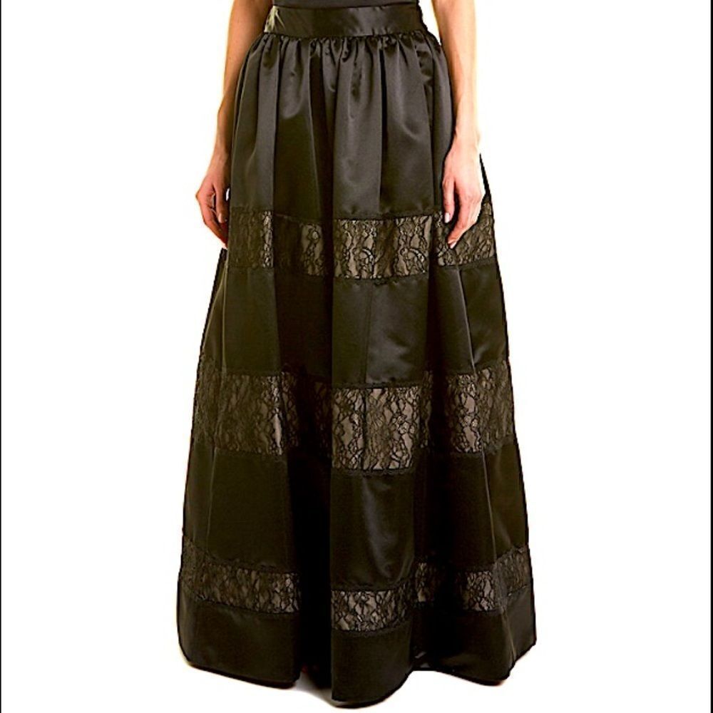 Alice + Olivia Prima Silk-Trim Ball Gown Skirt